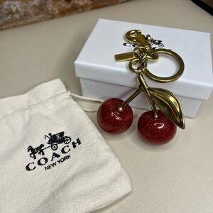 Coach Cherry Keychain